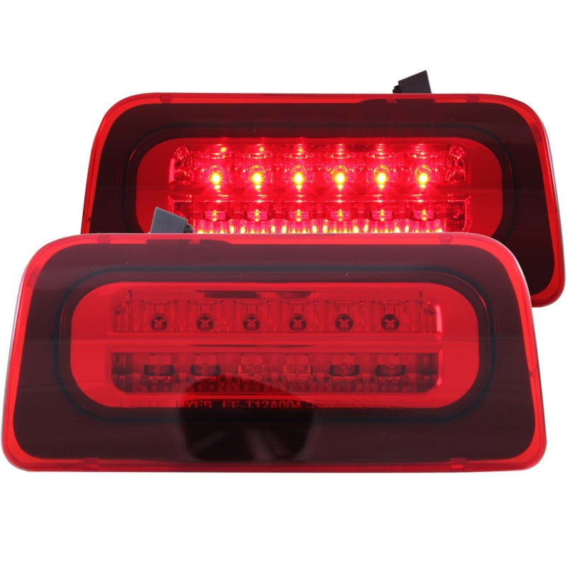 ANZO 1995-2005 Chevrolet S-10 LED 3ª luz de freio vermelha/transparente
