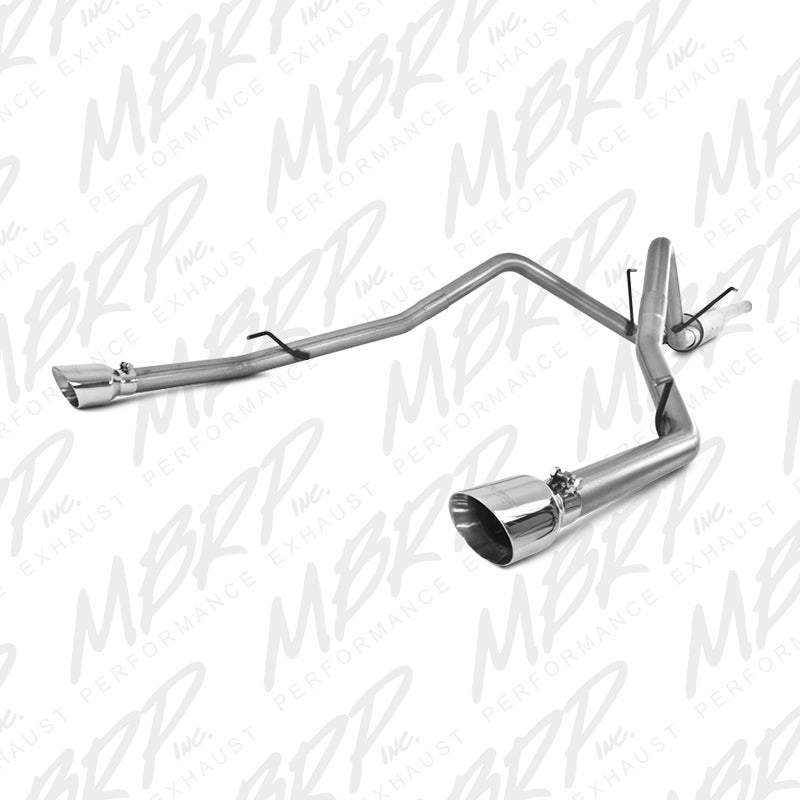 MBRP 2009 Dodge Ram 1500 5,7L Cat Back Dual Split traseiro