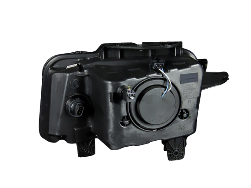 ANZO 2010-2013 Chevrolet Camaro Proyector Faros delanteros con Halo Black (CCFL)