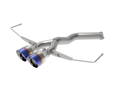 aFe Takeda 3in-2.5in 304 SS Axle-Back Escape c/Blue Flame Tip 19-20 Hyundai Veloster I4-1.6L(t)