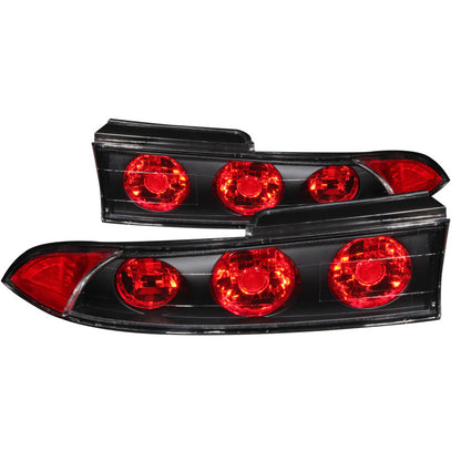 ANZO 1995-1999 Mitsubishi Eclipse Lanternas traseiras pretas