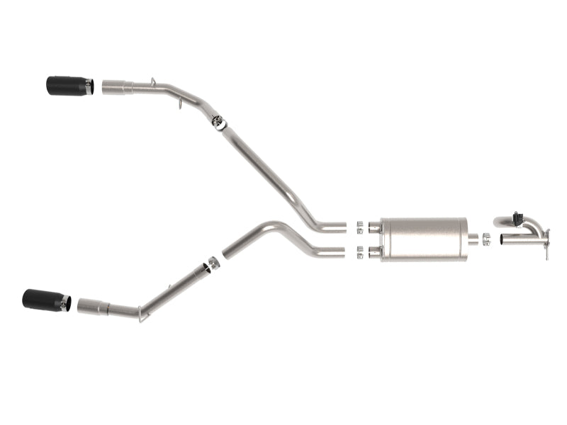 aFe Gemini XV 3in 304 SS Cat-Back escape 19-21 Ram 1500 V8 5.7L Hemi com pontas pretas