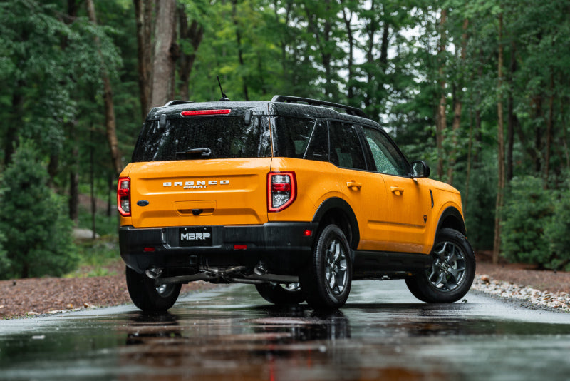 MBRP 2021+ Ford Bronco Sport (1.5L / 2.0L EcoBoost) 2.5in Escape trasero con resonador - Salida trasera doble