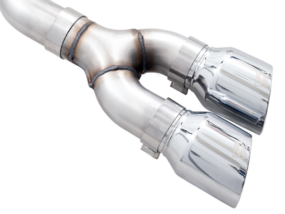 AWE 0FG 21+ Ford F150 Dupla saída lateral Cat-Back Exaustão - 4,5 pol Cromado Silver Tips