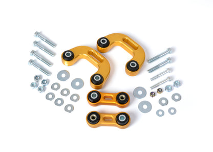 Whiteline 93-00 &amp; 03-07 Subaru Impreza Non-Turbo Front &amp; Rear Sway bar link conv kit - aleación extra h/d