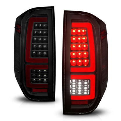 ANZO 2014-2021 Toyota Tundra LED luces traseras carcasa negra/lente ahumado