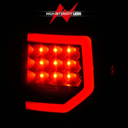 Anzo 07-11 Toyota Tundra Full LED Taillights Black Housing Smoke Lens G2 (w/C Light Bars)