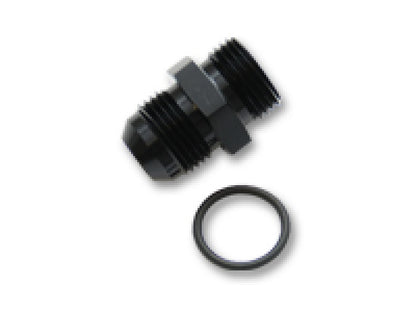 Vibrante -3AN Macho Flare para -3 ORB Adaptador Reto Macho com O-Ring - Preto Anodizado
