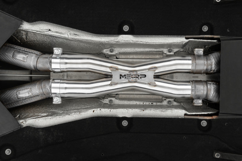 MBRP 12-21 Ferrari 812SF/812GTS/F12 6.3L/ 6.5L 3in Resonador Eliminar X-Pipe - T304