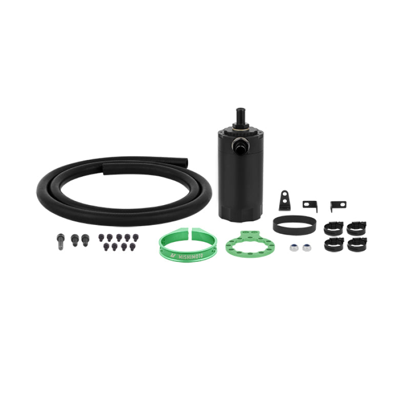 Mishimoto Recipiente de captura de aceite con deflector universal - Verde
