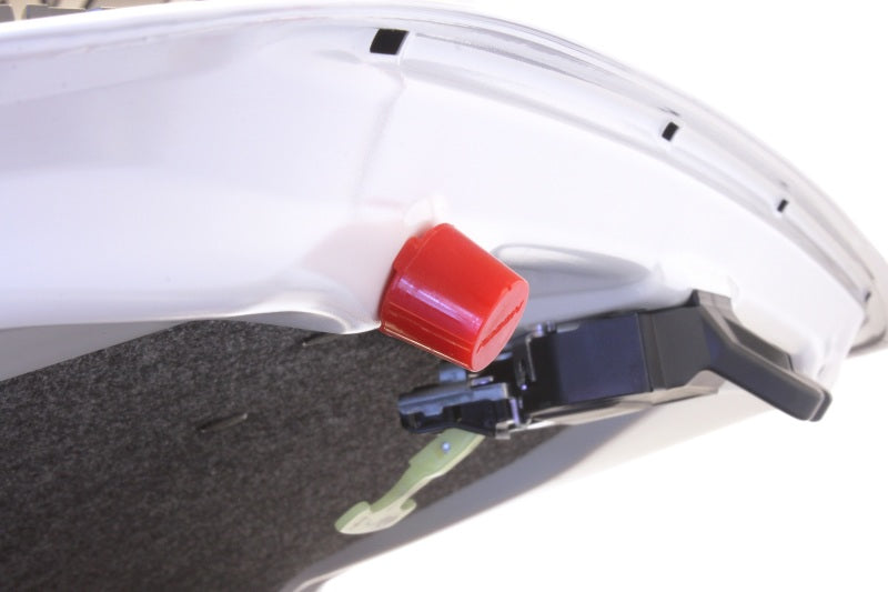 Perrin 15-22 Subaru WRX / 15-21 STI Conjunto de pára-choques de porta-malas ajustável (2 peças) - vermelho