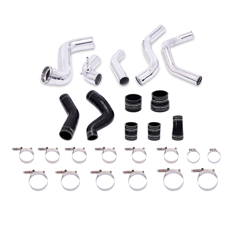 Intercooler Mishimoto 2011-2014 Ford F-150 EcoBoost Silver com tubos polidos