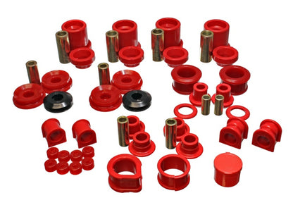 Energy Suspension 90-96 Nissan 300ZX Red Hyper-Flex Master Bushing Set (Bujes de enlace del extremo de la barra estabilizadora a
