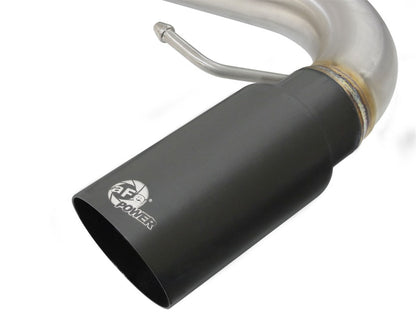 aFe MACHForce XP SS-304 ponta preta 3.0in-2.5in Dia Cat Back Exhaust 11-13 BMW 335i (E90/E92) 3.0L