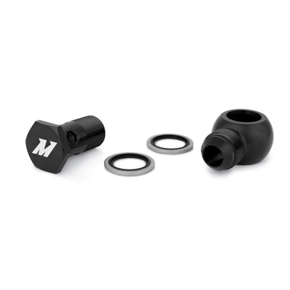 Encaixe Mishimoto M20 x -10AN Preto Banjo c/ Parafuso