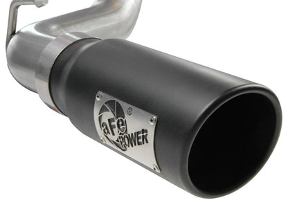 Escapes aFe MACHForce XP Cat-Back SS-409 EXH CB Toyota Tacoma 05-13 V6-4.0L (Blk Tip)