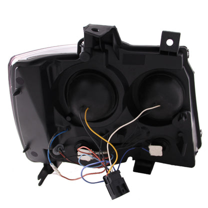 ANZO 2007-2013 Chevrolet Avalanche Projetor Faróis com U-Bar Preto