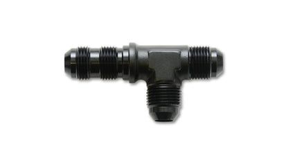 Vibrant -3AN Bulkhead Adapter Tee on Run Fittings - Solo negro anodizado