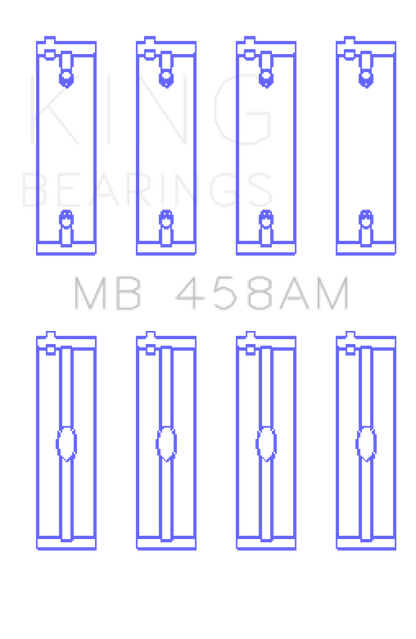 King Engine Bearings Mitsubishi 181CI 3.0L 6G72 V6 (Size STD) Main Bearing Set