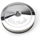 Edelbrock Air Cleaner Pro-Flo Series Round Steel Top Paper Element 10In Dia X 3 5In Chrome