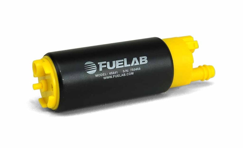 Bomba de combustible eléctrica en el tanque de alto rendimiento Fuelab 494 - 340 LPH In Offset From Out