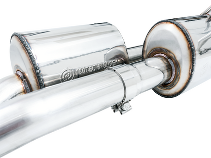 AWE Tuning 2021 RAM 1500 TRX 0FG Cat-Back Escape - Puntas de diamante negro