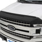 AVS 15-18 Ford F-150 Aeroskin II Textured Low Profile Hood Shield - Black