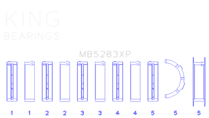 King Engine Bearings Performance Main Race Bearing Set - Size STD