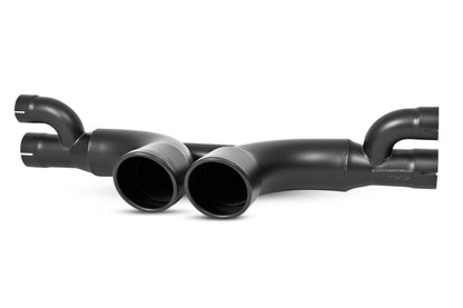 MBRP 14-15 Porsche GT3/GT3RS 3in Center Silenciador Bypass 4in Tips - Revestimiento negro