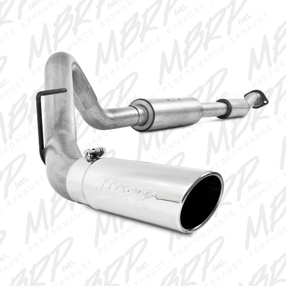MBRP 11-13 Ford F150 SVT Raptor 6.2L EC-SB/CC-SB 3.5in Cat Back Sistema de escape de aluminio de salida única