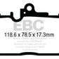 EBC 13+ Lexus GS350 3.5 F-Sport RWD Yellowstuff Front Brake Pads