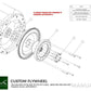 PMC Motorsport - Flywheel Mercedes-Benz M113 M156 AMG - BMW M50 S50 M52 S52 M54 S54 M57 - 184MM 7.25" (P) (K0M50-TP-M156)