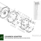PMC Motorsport - Adapter kit BMW M60 - BMW M50 S50 M52 S52 M54 - 240mm / 9.45" (A-M60-M50-240)