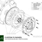 PMC Motorsport - Flywheel Nissan RB - Nissan 350Z Z33 370Z Z34 - 250mm / 9.84" (K0350-RB)