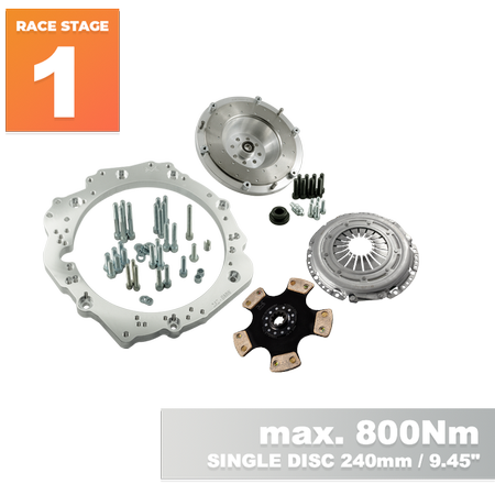 PMC Motorsport - RACE STAGE 1 Toyota JZ - BMW M50 S50 M52 S52 M54 - 240mm / 9.45" (RS1-JZ-M50-SP)