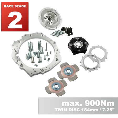 PMC Motorsport - RACE STAGE 2 Toyota JZ - BMW M57N HGU HGK / N54 - 184mm 7.25" (P) (RS2-JZ-HGU-184P)