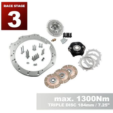 PMC Motorsport - RACE STAGE 3 Mercedes-Benz M113 - BMW M50 S50 M52 S52 M54 - 184mm / 7.25" (P) (RS3-M113K-M50-184P)