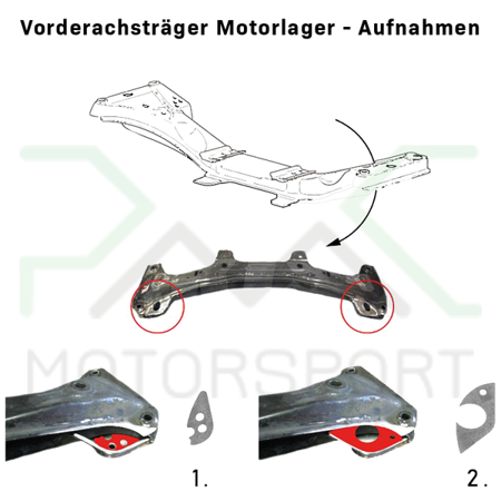 PMC Motorsport - Rear Chassis / Subframe Reinforcement Kit BMW E36