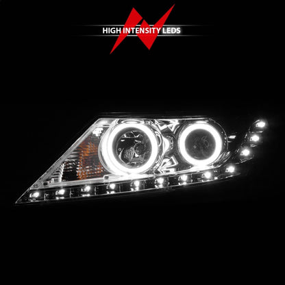 ANZO 2011-2013 Kia Sorento Projetor Faróis com Halo Chrome (CCFL)