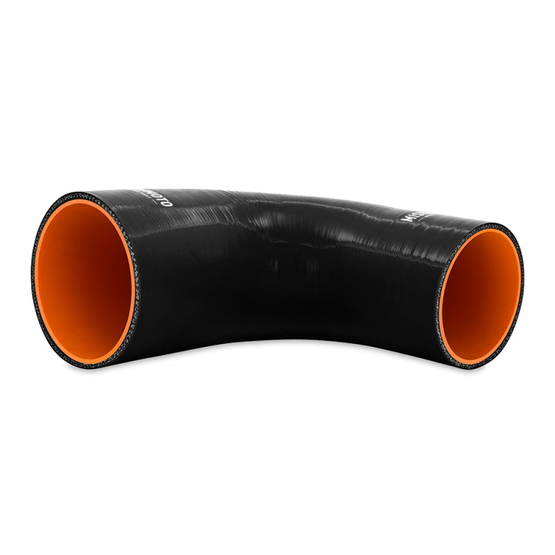 Acoplador reductor de silicona Mishimoto 90 grados 3.5in a 4in - Negro