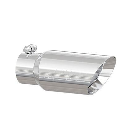 Ponta Universal MBRP 4 pol. OD 3 pol. Entrada 10 pol. Comprimento Parede dupla Extremidade angular T304