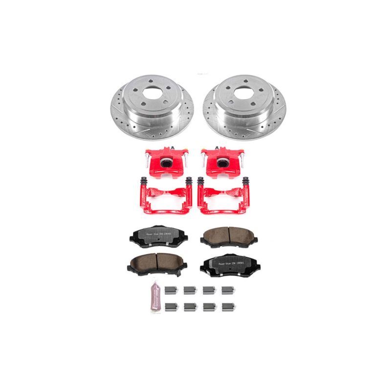 Power Stop 07-17 Jeep Wrangler Rear Z36 Truck &amp; Tow Brake Kit con pinzas