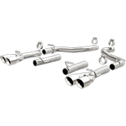 MagnaFlow Axle-Back, SS, 2.5in, Quad Split Trasero 3.5in Tip 2015 Dodge Challenger 3.6L V6