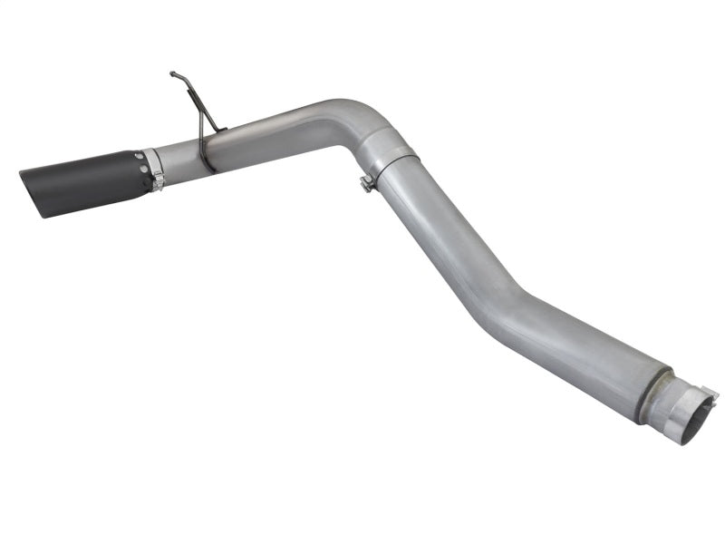 aFe LARGE BORE HD 5in DPF-Back SS Escape con punta negra 2016 Nissan Titan 5.0L V8 (td) CC SB