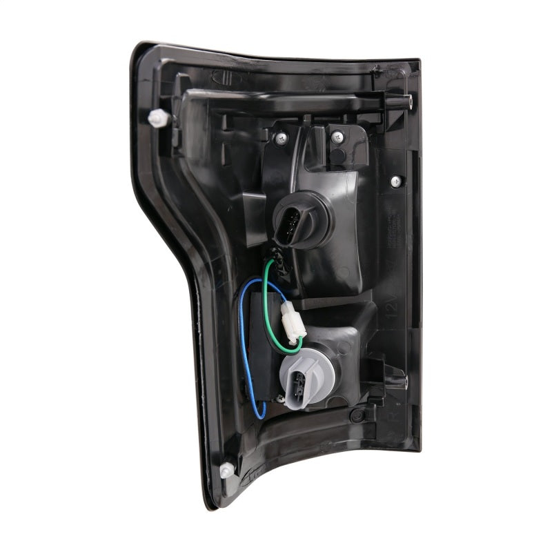 Lanternas traseiras de LED ANZO 15-17 Ford F-150 pretas com sequencial