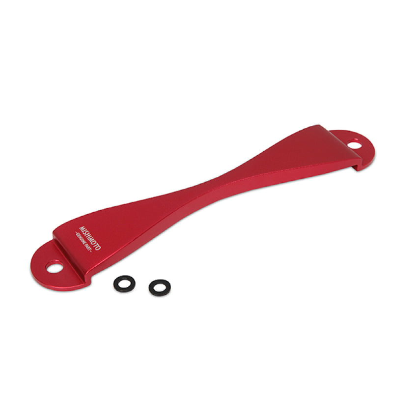 Mishimoto Subaru CNC Batería Tie-Down - Rojo
