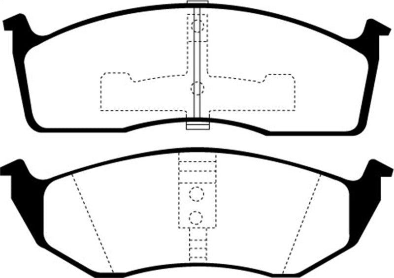 EBC 93-94 Chrysler Concorde 3.3 Yellowstuff Front Brake Pads