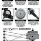 ICON 2005+ Toyota Tacoma Tubular Upper Control Arm Delta Joint Kit