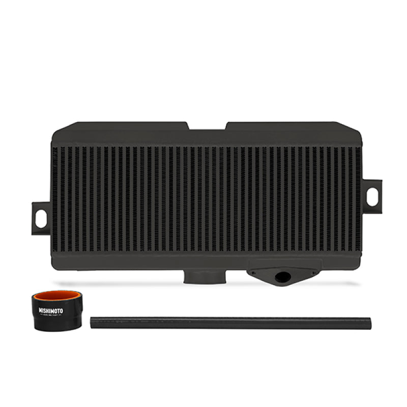Kit de intercooler de montagem superior Mishimoto Subaru 08-15 WRX STi - Mangueiras pretas e pretas revestidas a pó