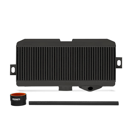 Kit de intercooler de montagem superior Mishimoto Subaru 08-15 WRX STi - Mangueiras pretas e pretas revestidas a pó